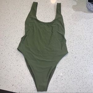 Aerie medium Olive one piece bathing suit